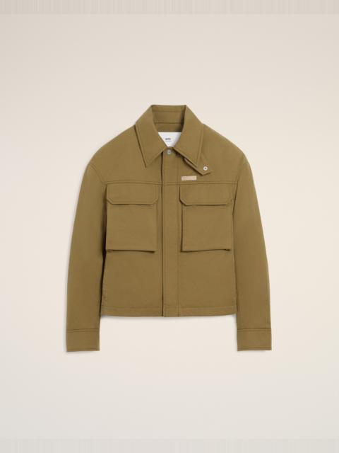 AMI Paris GREEN COTTON WORKER JACKET