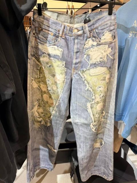 Acne Studios Acne Studios Trompe L'oeil Jeans 'Blue/Green'