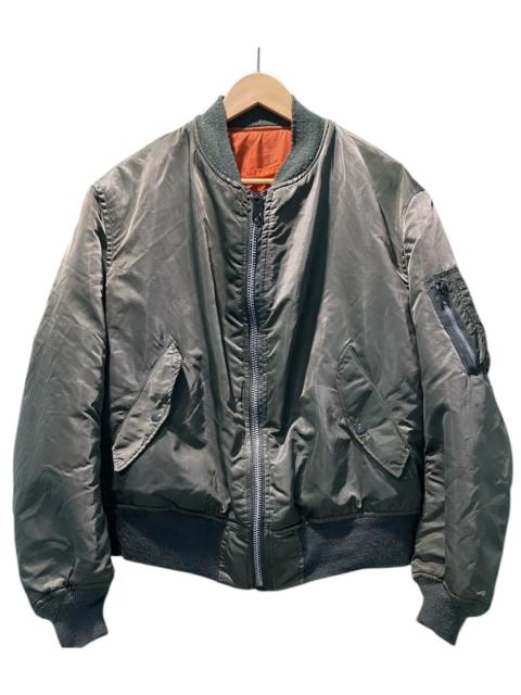 ALPHA INDUSTRIES Vintage 80s Alpha Industries Ma-1 Bomber Jacket Olive Green