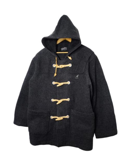 Other Designers Kangol Heavy Wool Long Coat Hooded Jacket