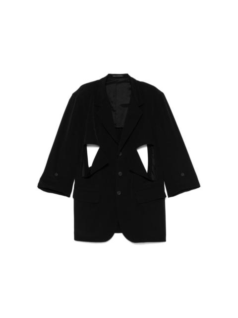 cut-out blazer