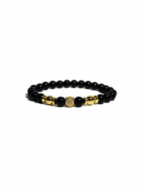 Other Designers Bracelet - Gold Polygon Pavé & Polished Onyx