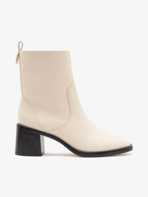Larroudé Mini Ricky Boot In Ivory Leather