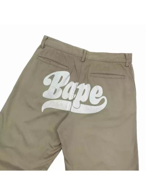 A BATHING APE® Spellout Graphic Chino Pants