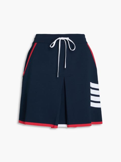 Thom Browne Striped intarsia-knit mini skirt