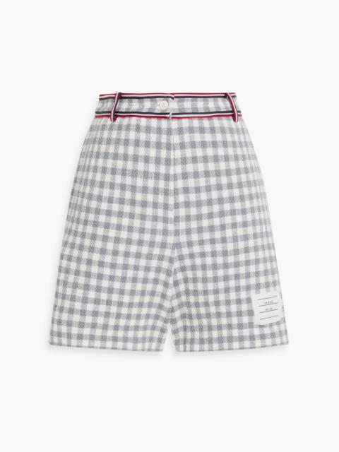 Thom Browne Gingham cotton-blend bouclé shorts