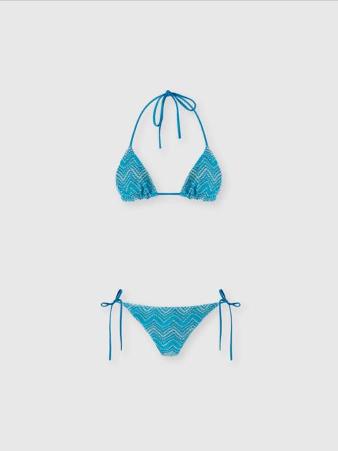 Missoni Zig zag lamé viscose bikini