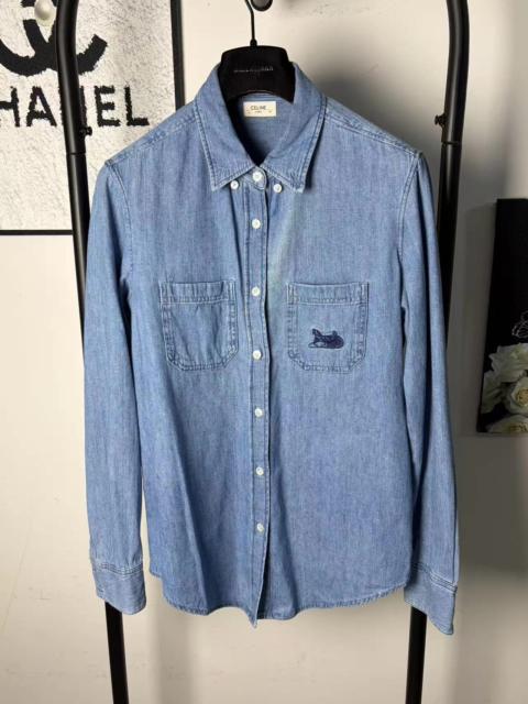 CELINE Celine Horse Carriage Logo Shirt