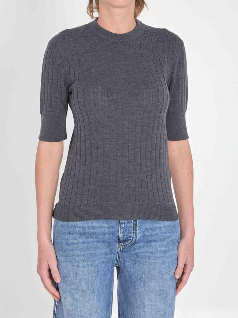 Bottega Veneta Women Ribbed Knit Cropped Top