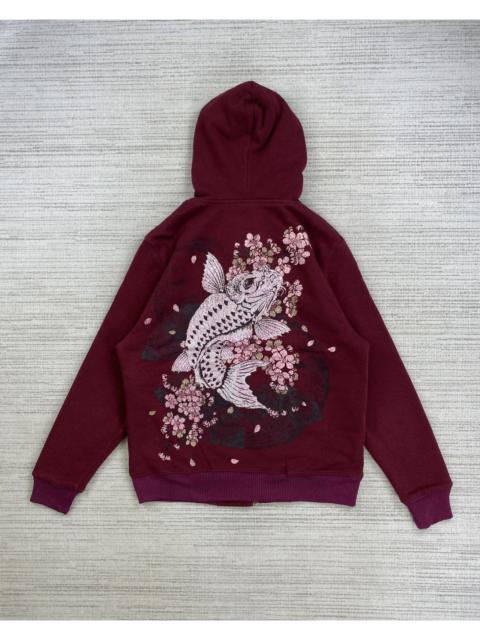 Other Designers Bullet Noise × Japanese Brand × Vintage - Vintage Bullet Noise Japan Koi Sukajan Zipper Hoodie Jacket