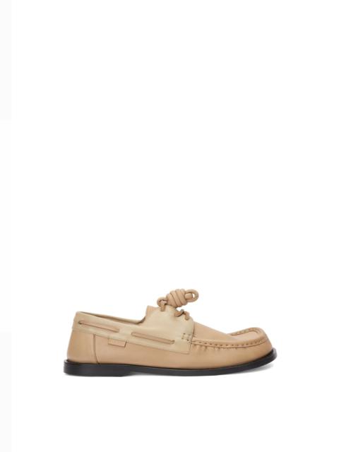 Campo boat shoe in soft calfskin