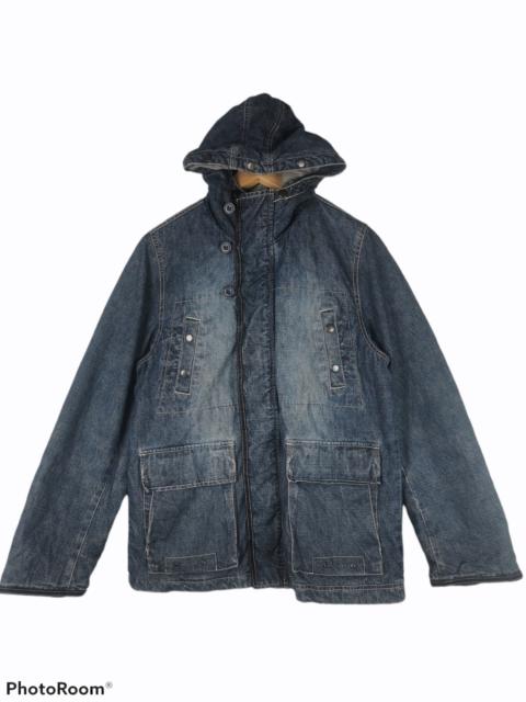 Other Designers Vintage - Vintage Japanese Brand Allix Design Hoodie Denim Jacket
