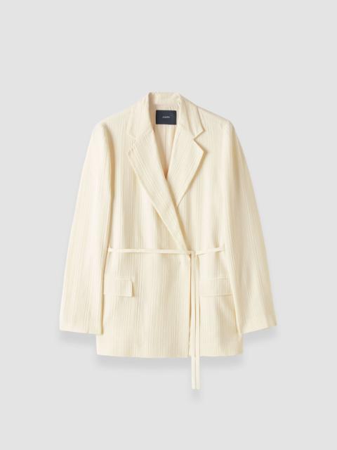 JOSEPH Amelot Pleat Jacquard Jacket
