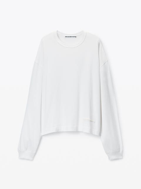 Alexander Wang Men's Long-Sleeve Tee in Cotton Jersey