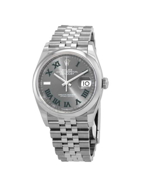 ROLEX Rolex Datejust 36 Automatic Grey Dial Ladies Watch 126200GYRJ
