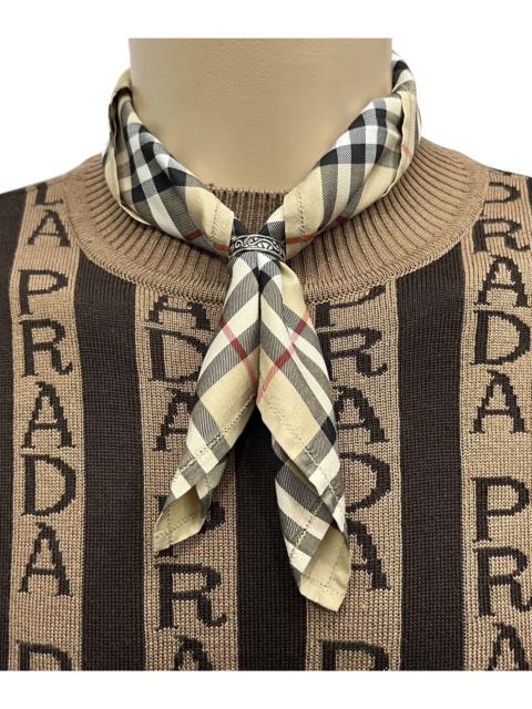 Burberry Vintage Burberrys Nova Check Handkerchief NOS Japan