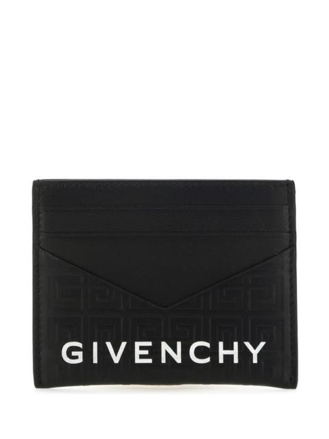 GIVENCHY Black Leather Card Holder