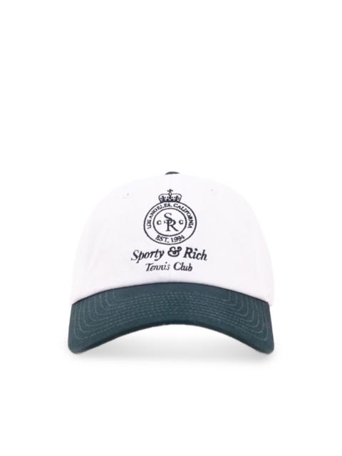 Sporty & Rich logo-embroidery hat