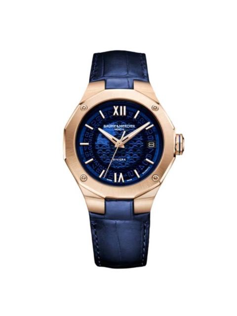 Other Designers Baume et Mercier Riviera Automatic Blue Dial Men's Watch 10815