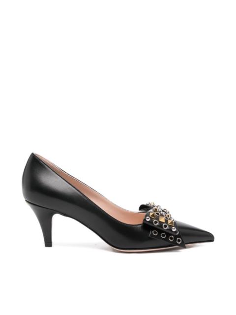 Valentino Bowow leather pumps