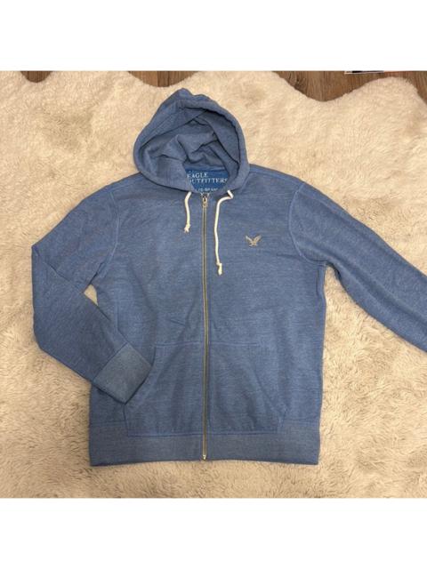 Other Designers American Eagle Outfitters - AEO Blue Fleece Full Zip Sweatshirt