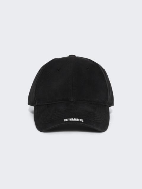 VETEMENTS Nano Logo Cap Black