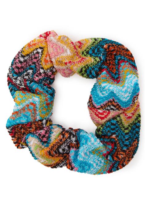 Missoni Missoni Zigzag-intarsia Knitted Scrunchie