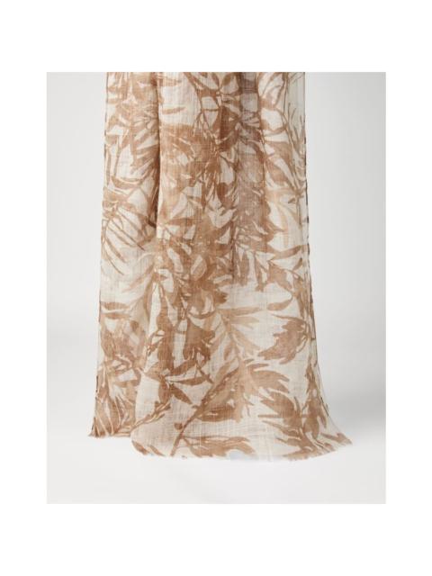 Brunello Cucinelli Brunello Cucinelli Women'S Light Brown Linen Scarf