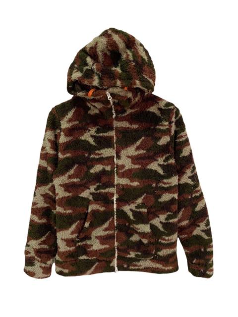 Other Designers Vintage Timely Warming Street Fashion Camo Fleece Hoodie