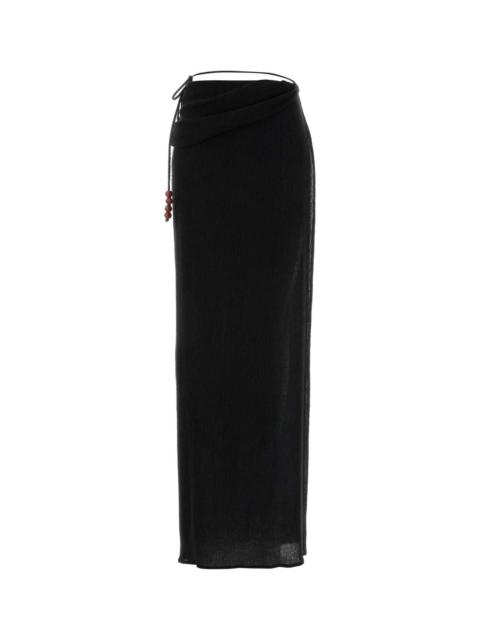 MAGDA BUTRYM Magda Butrym Women Black Jersey Skirt