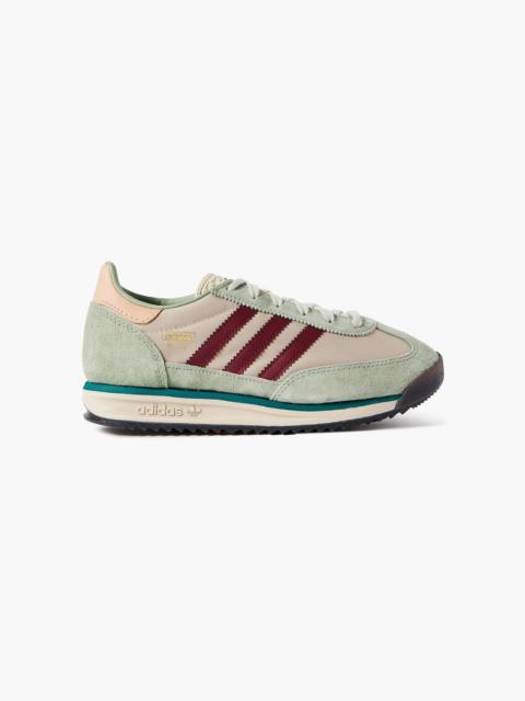 adidas SL 72 RS leather and suede-trimmed mesh sneakers