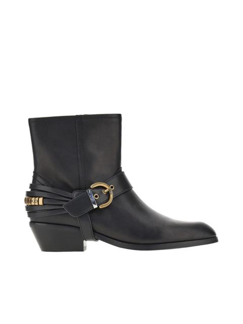 PINKO Pinko Leather Ankle Boots Black Women