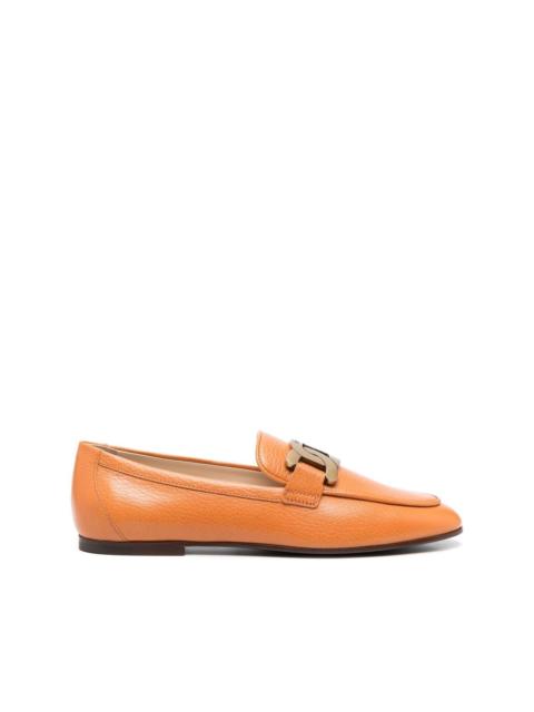 Tod's Kate gold-chain leather loafers