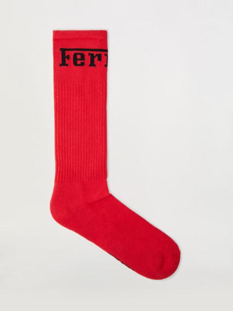 Ferrari Cotton blend socks with Ferrari logo