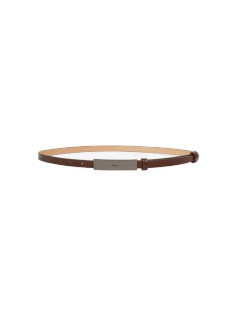 Max Mara Logo Engraved Buckle Belt