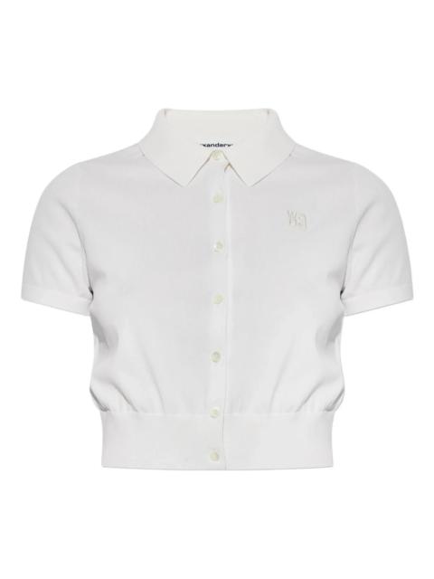 Alexander Wang Short Sleeve Polo Cardigan