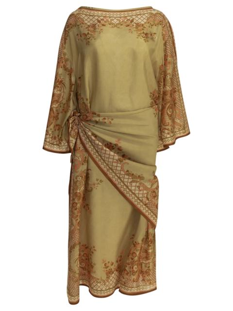 Zimmermann Zimmermann Aster Midi Dress Beige Women