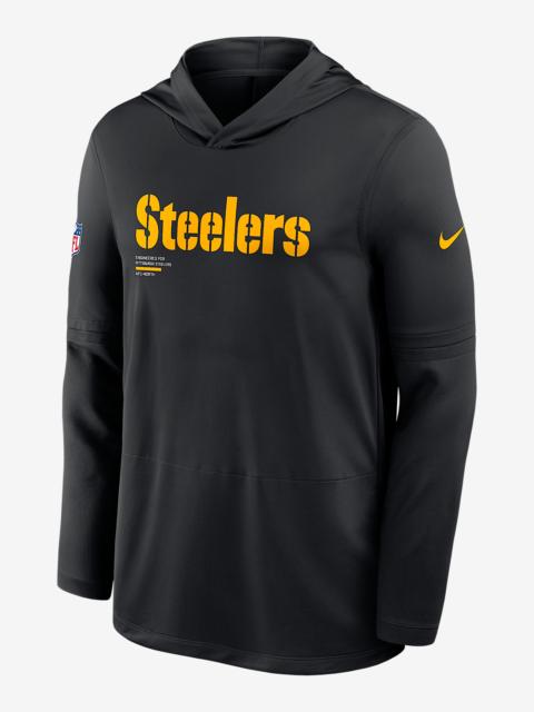 Nike Pittsburgh Steelers Pure Fury Sideline Men's Nike Dri-FIT NFL Long-Sleeve Hooded Top