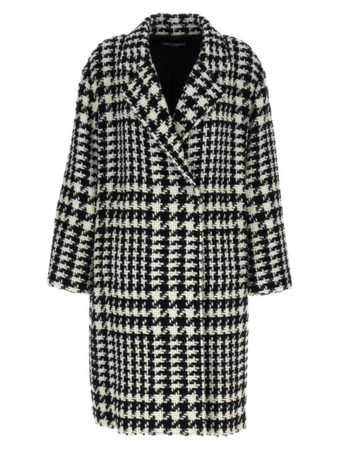 Dolce & Gabbana 'Pied de Poule' coat