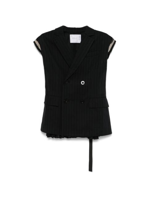 pinstriped waistcoat
