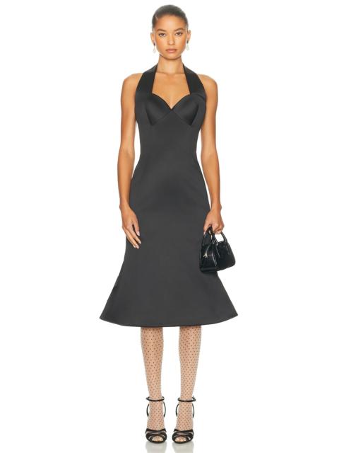 Marc Jacobs Sculpted Satin Halter Dress