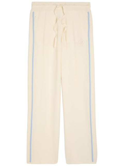 CASABLANCA Casablanca Striped Wool and Cashmere-blend Sweatpants