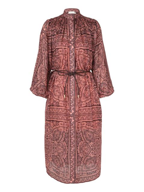 Zimmermann Ottie Long Sleeve Shirt Dress