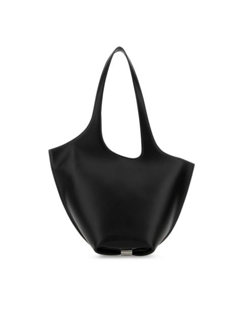 THE ATTICO The Attico Black Leather Medium La Scoop Shoulder Bag