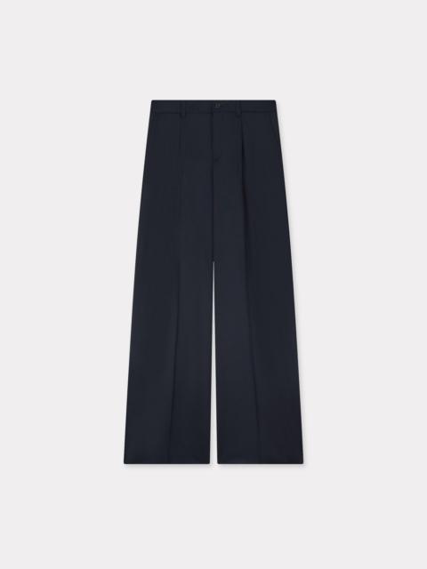 KENZO 'KENZO Weave' wide leg pants in wool jacquard