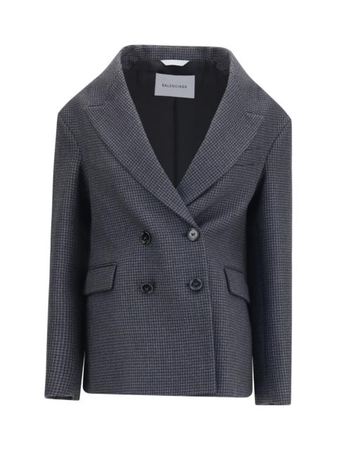 BALENCIAGA Balenciaga Women Double-Breasted Wool Blazer