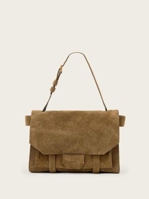 ALLSAINTS URSA SUEDE SATCHEL BAG