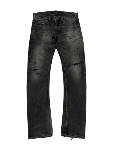 Other Designers Distressed Denim - VINTAGE HNBM DISTRESS PUNK NUMBER NINE IFSIXWASNINE DESIGN