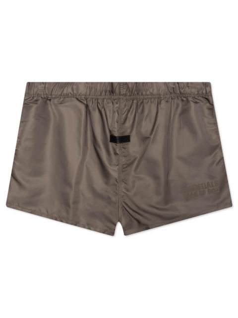 ESSENTIALS ESSENTIALS RUNNING SHORT - WOOD