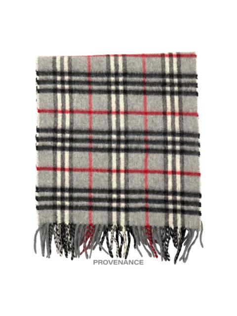 Burberry Scarf - Nova Check Grey Cashmere